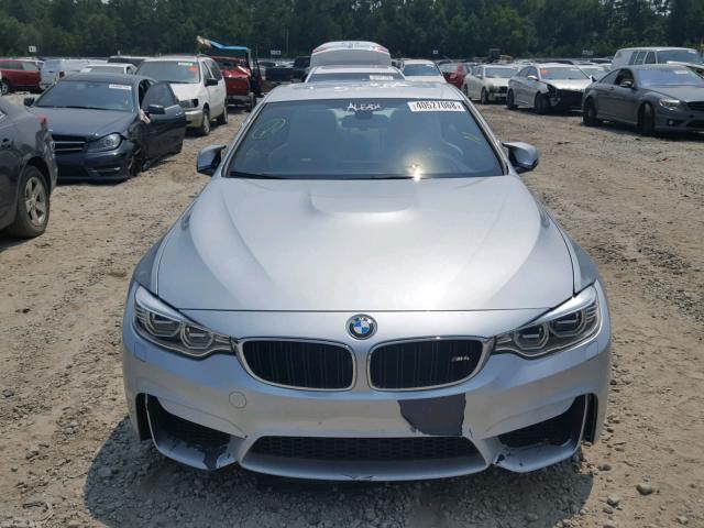 WBS3R9C52GK338456 - 2016 BMW M4 SILVER photo 9
