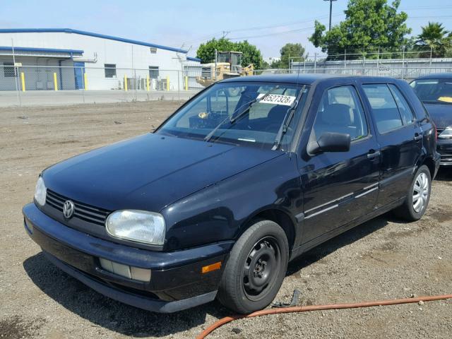 3VWFB81HXVM005912 - 1997 VOLKSWAGEN GOLF GL BLACK photo 2