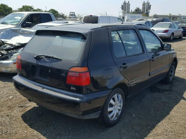 3VWFB81HXVM005912 - 1997 VOLKSWAGEN GOLF GL BLACK photo 4