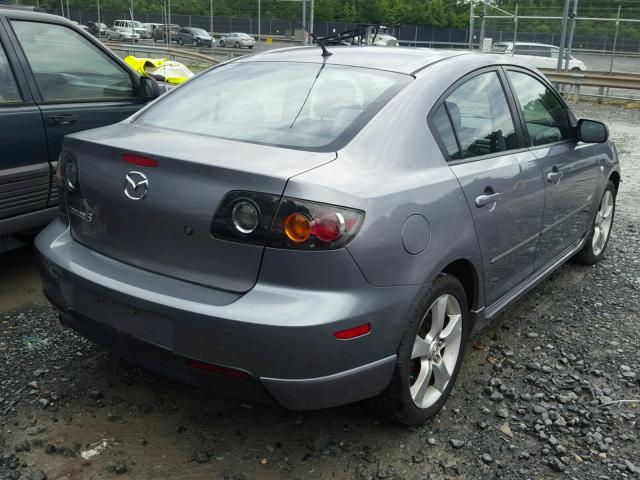 JM1BK323141196106 - 2004 MAZDA 3 S GRAY photo 4