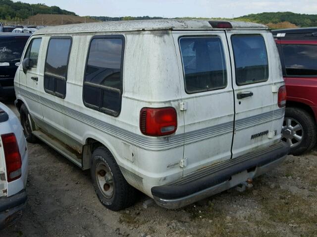 2B6HB21X1VK599439 - 1997 DODGE RAM VAN WHITE photo 3