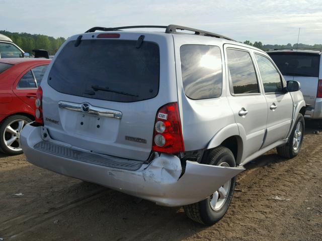 4F2YZ94135KM44131 - 2005 MAZDA TRIBUTE S SILVER photo 4