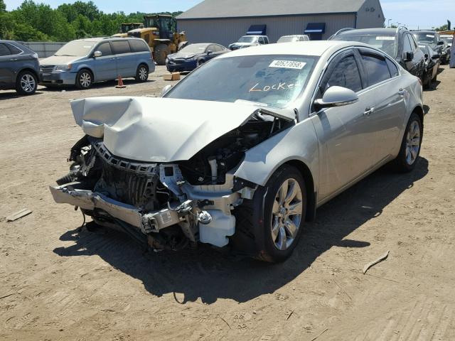 2G4GS5EV7D9161575 - 2013 BUICK REGAL PREM TAN photo 2