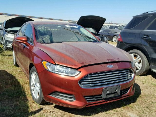 3FA6P0HDXER376845 - 2014 FORD FUSION MAROON photo 1