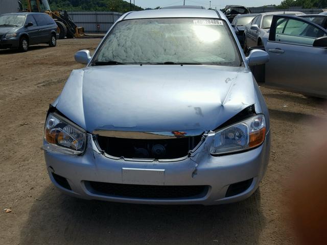 KNAFE121475483350 - 2007 KIA SPECTRA EX BLUE photo 9