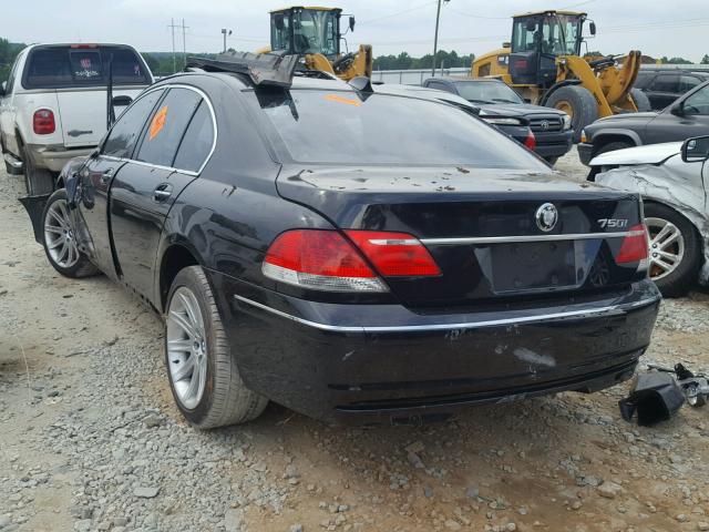 WBAHL83526DT02517 - 2006 BMW 750 I BLACK photo 3