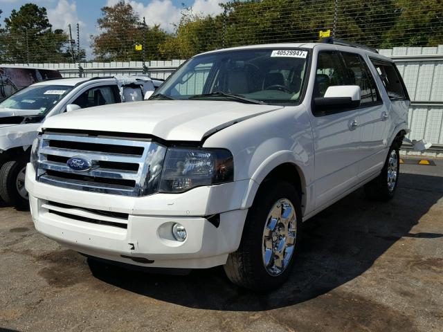 1FMJK1K5XEEF42807 - 2014 FORD EXPEDITION WHITE photo 2