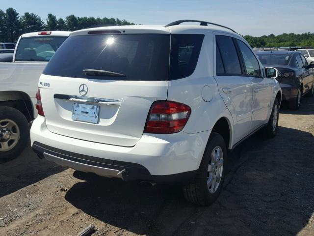 4JGBB86E46A008086 - 2006 MERCEDES-BENZ ML 350 WHITE photo 4