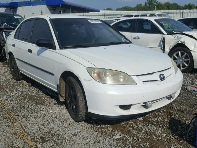 2HGES16385H564474 - 2005 HONDA CIVIC DX V WHITE photo 1