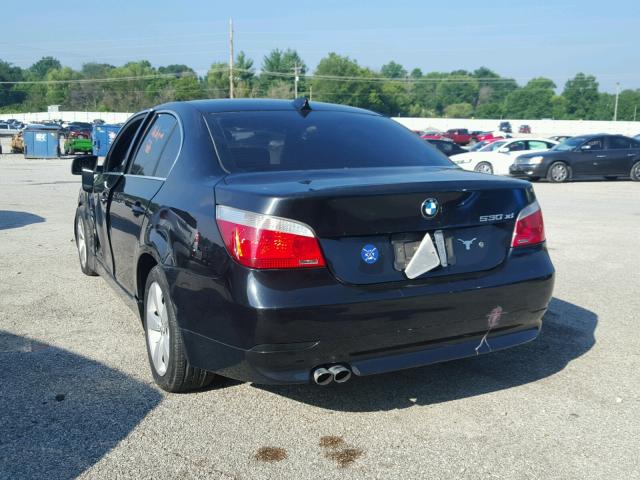 WBANF73556CG69571 - 2006 BMW 530 XI BLACK photo 3