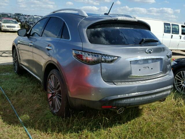 JN8CS1MU4HM141544 - 2017 INFINITI QX70 SILVER photo 3