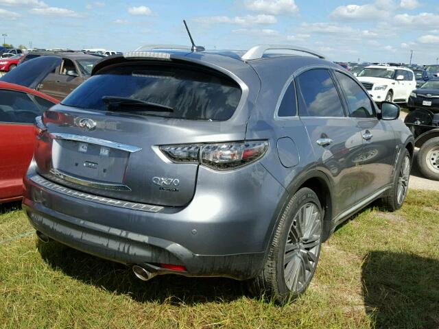 JN8CS1MU4HM141544 - 2017 INFINITI QX70 SILVER photo 4