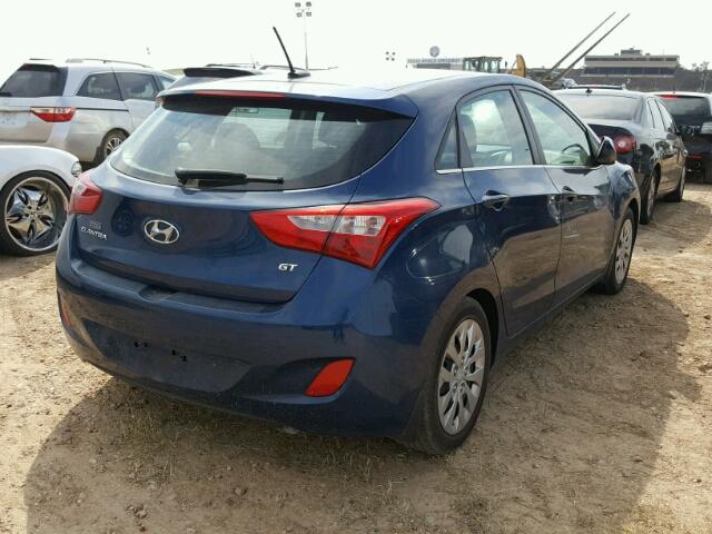 KMHD35LH1GU276967 - 2016 HYUNDAI ELANTRA GT BLUE photo 4