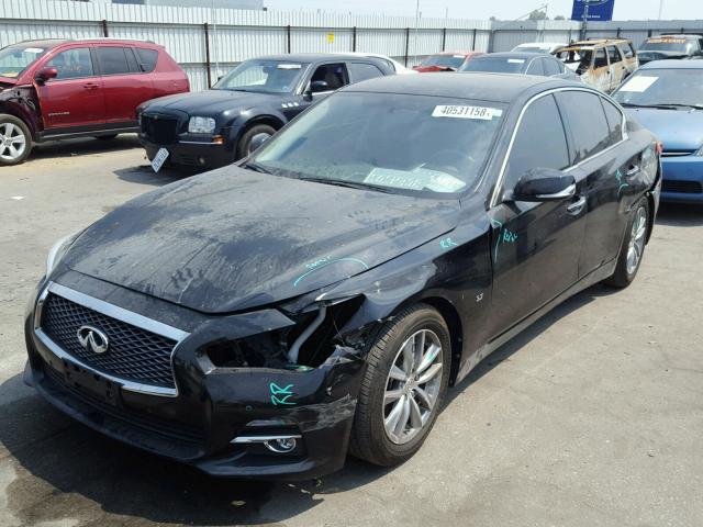 JN1BV7AP1EM688768 - 2014 INFINITI Q50 BASE BLACK photo 2