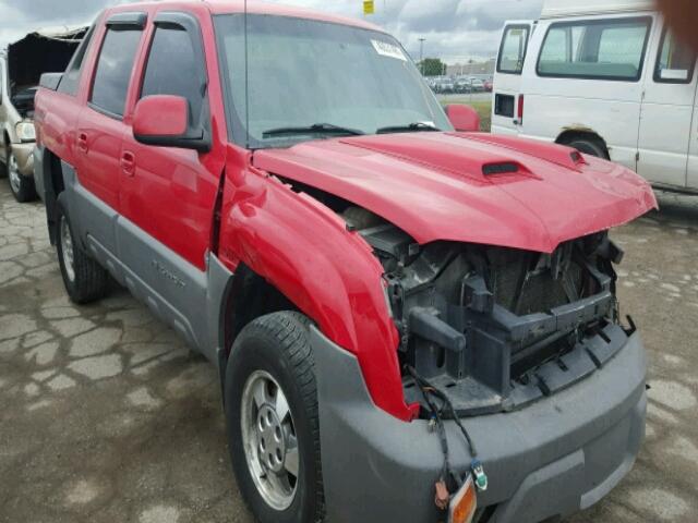 3GNEK13T92G194917 - 2002 CHEVROLET AVALANCHE RED photo 1