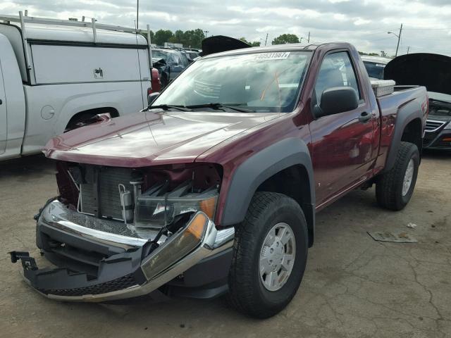 1GCDT14E578182732 - 2007 CHEVROLET COLORADO RED photo 2