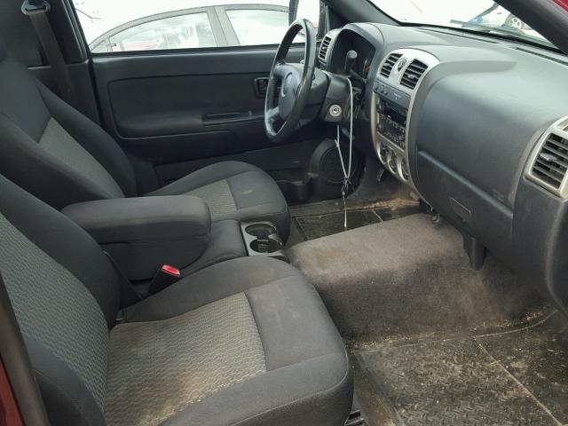 1GCDT14E578182732 - 2007 CHEVROLET COLORADO RED photo 5