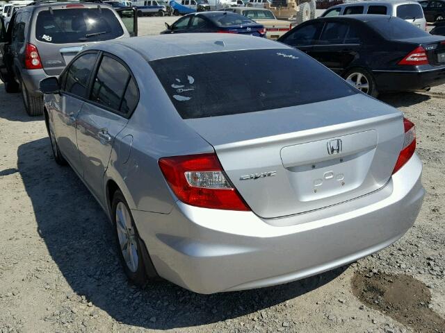 2HGFB2F93CH505599 - 2012 HONDA CIVIC SILVER photo 3