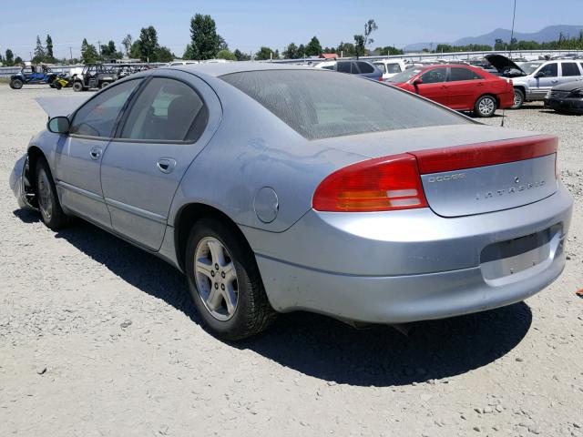 2B3HD46R54H652619 - 2004 DODGE INTREPID S BLUE photo 3