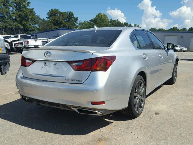 JTHCE1BL0D5005816 - 2013 LEXUS GS SILVER photo 4