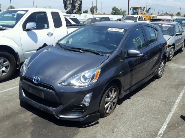 JTDKDTB36H1594914 - 2017 TOYOTA PRIUS C CHARCOAL photo 2