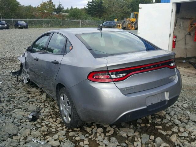 1C3CDFAA6FD403112 - 2015 DODGE DART SE GRAY photo 3