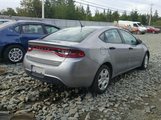 1C3CDFAA6FD403112 - 2015 DODGE DART SE GRAY photo 4