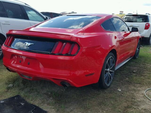 1FA6P8TH7G5278922 - 2016 FORD MUSTANG RED photo 4