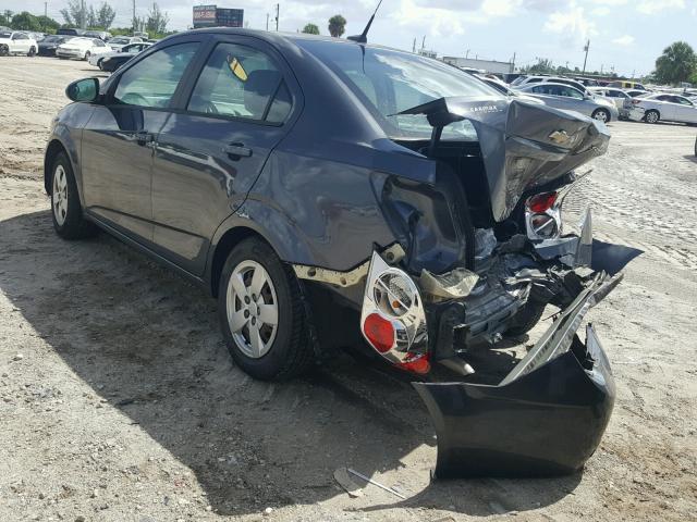 1G1JA5SH9D4156837 - 2013 CHEVROLET SONIC LS 灰色 照片 3