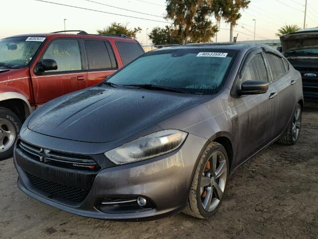 1C3CDFEB8FD411148 - 2015 DODGE DART GRAY photo 2