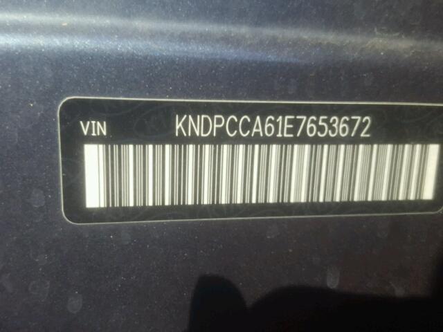 KNDPCCA61E7653672 - 2014 KIA SPORTAGE S BLUE photo 10