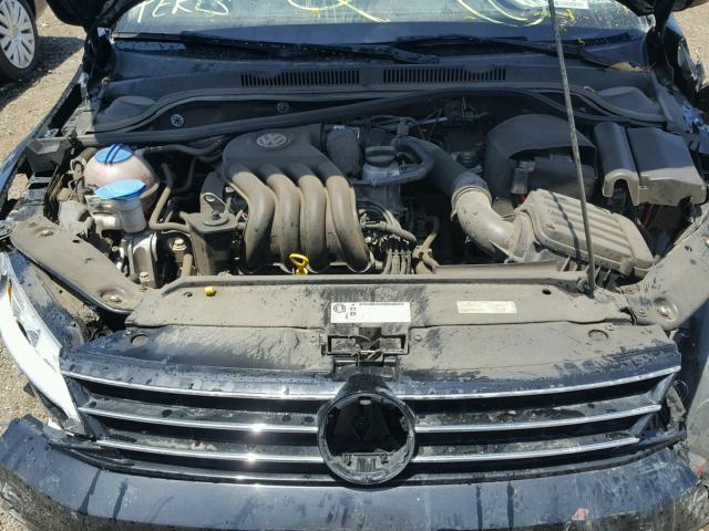 3VW2K7AJ3FM253884 - 2015 VOLKSWAGEN JETTA BASE BLACK photo 7