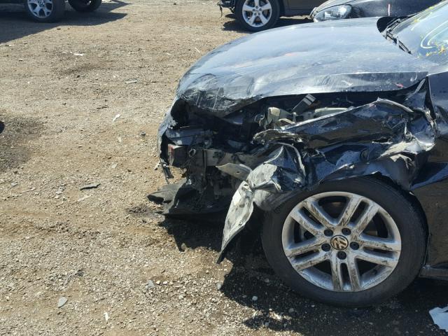 3VW2K7AJ3FM253884 - 2015 VOLKSWAGEN JETTA BASE BLACK photo 9