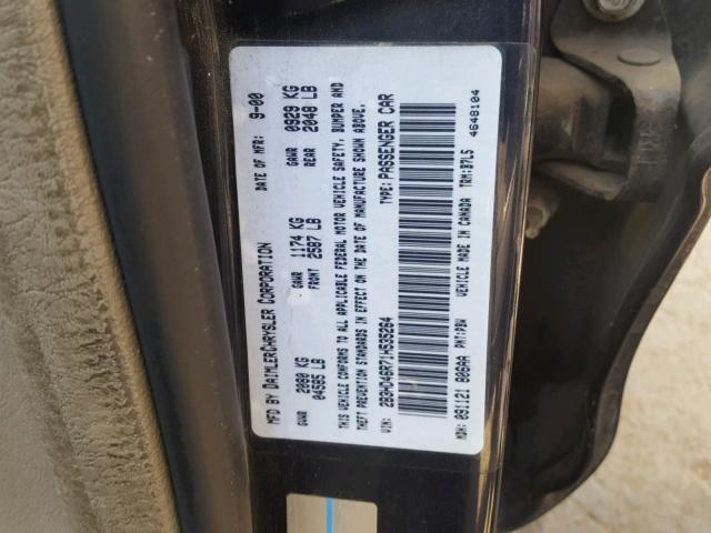 2B3HD46R71H535264 - 2001 DODGE INTREPID S Mavi foto 10