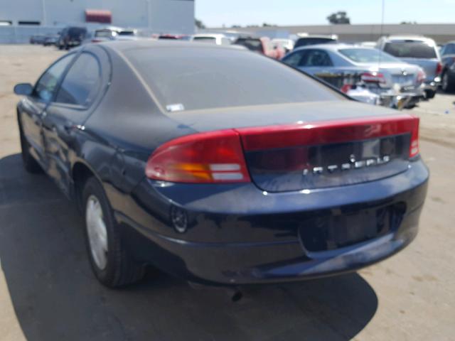 2B3HD46R71H535264 - 2001 DODGE INTREPID S BLUE photo 3