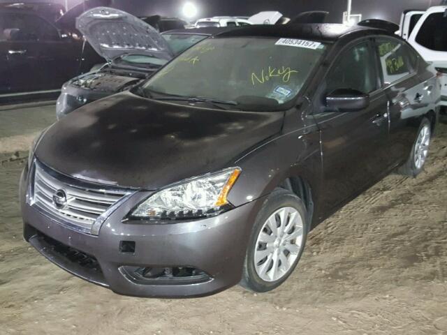 3N1AB7AP6EL658793 - 2014 NISSAN SENTRA CHARCOAL photo 2