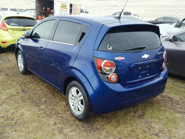 1G1JC6SH2D4247836 - 2013 CHEVROLET SONIC BLUE photo 3