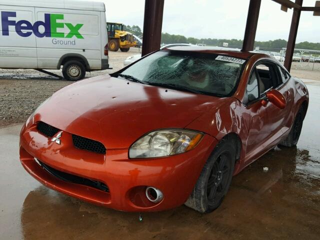 4A3AK34T36E050632 - 2006 MITSUBISHI ECLIPSE GT ORANGE photo 2