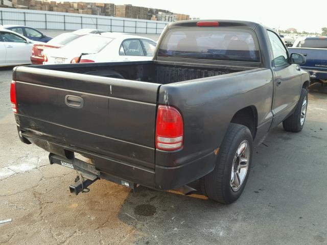 1B7FL26PXYS630710 - 2000 DODGE DAKOTA BLACK photo 4