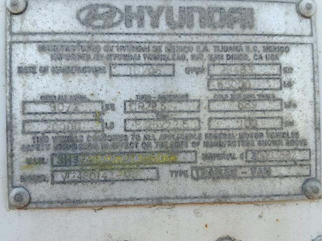 3H3V482C87T246066 - 2007 HYUNDAI TRAILER WHITE photo 10