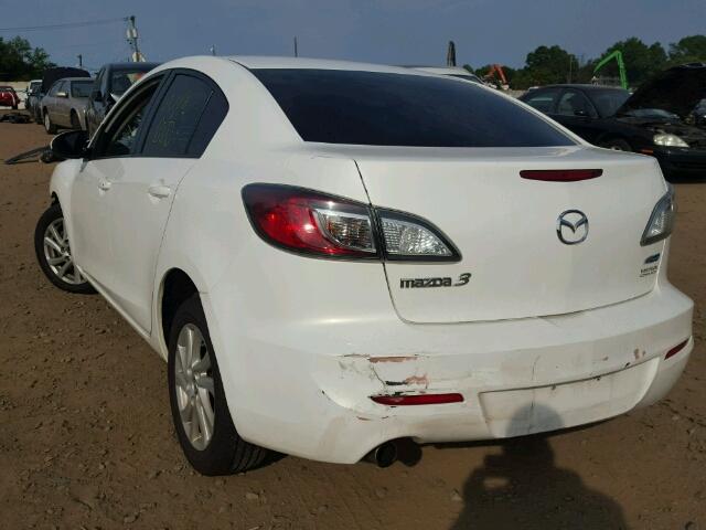 JM1BL1VP8D1834898 - 2013 MAZDA 3 WHITE photo 3