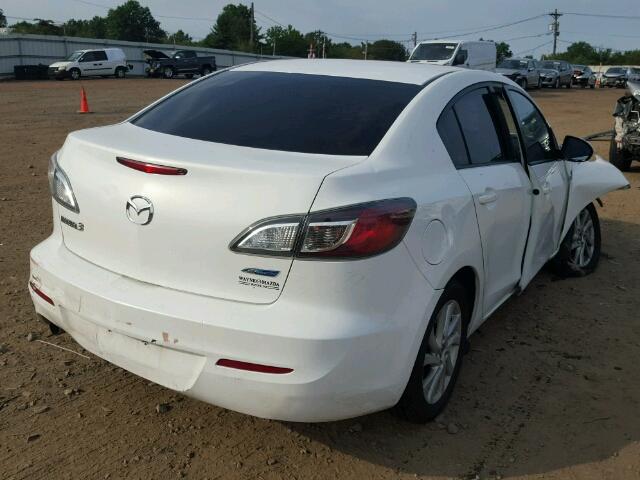 JM1BL1VP8D1834898 - 2013 MAZDA 3 WHITE photo 4