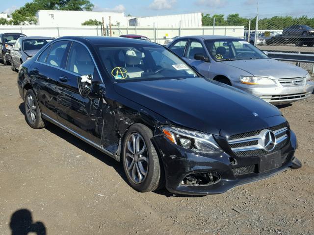 55SWF4KB0FU049724 - 2015 MERCEDES-BENZ C 300 4MAT BLACK photo 1