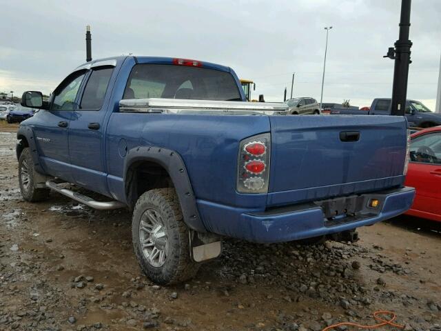 1D7KU28D03J531963 - 2003 DODGE RAM 2500 S BLUE photo 3