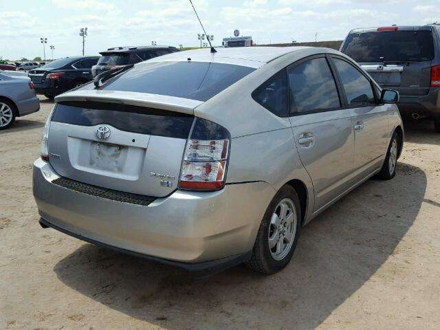 JTDKB20U440060032 - 2004 TOYOTA PRIUS SILVER photo 4