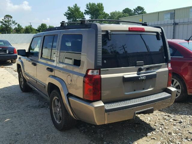 1J8HH48K16C171364 - 2006 JEEP COMMANDER 棕色 照片 3