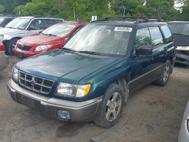 JF1SF6556XH739647 - 1999 SUBARU FORESTER S GREEN photo 2