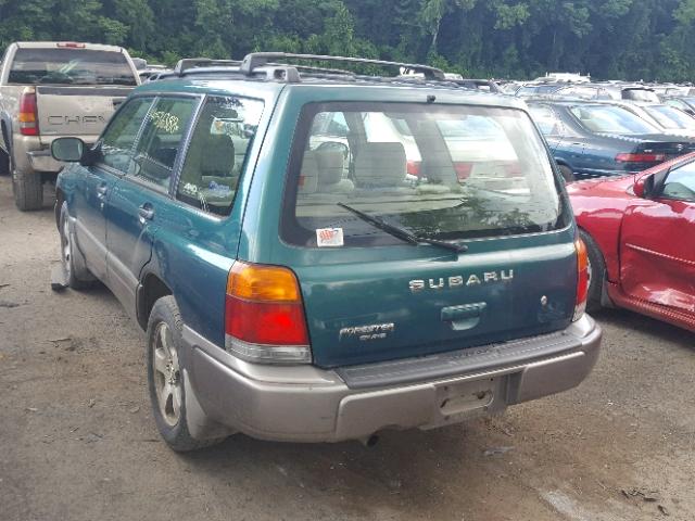 JF1SF6556XH739647 - 1999 SUBARU FORESTER S GREEN photo 3