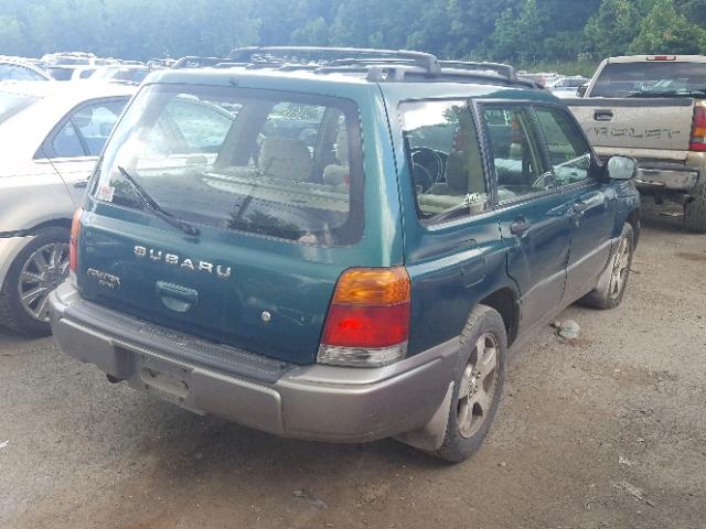 JF1SF6556XH739647 - 1999 SUBARU FORESTER S GREEN photo 4