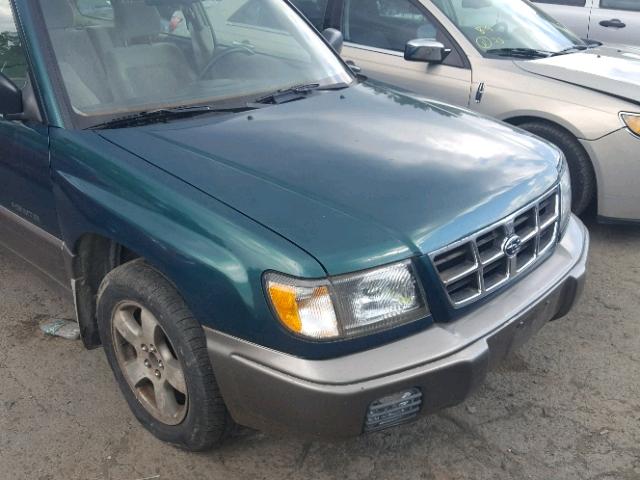 JF1SF6556XH739647 - 1999 SUBARU FORESTER S GREEN photo 9
